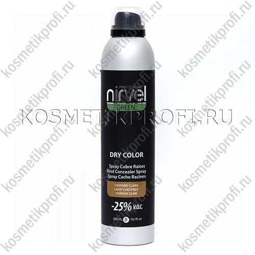 Dry Color/ Тонирующий спрей для волос Светло-коричневый 300 мл   NIRVEL 6639