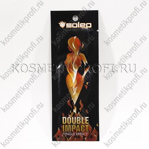 Крем для загара DOUBLE IMPACT с интенсивным тингл эфектом 15 мл Soleo