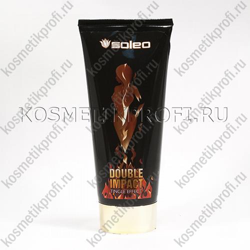 Крем для загара DOUBLE IMPACT с интенсивным тингл эфектом 150 мл Soleo