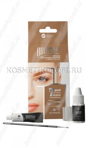 Набор для домашнего окрашивания "BRONSUN", цвет коричневый №6