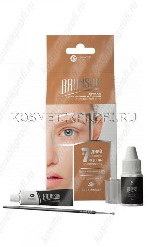 Набор для домашнего окрашивания "BRONSUN", цвет светло-коричневый №5