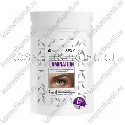 Набор саше с составом #1 VOLUME LIFT для ламинирования ресниц и бровей SEXY LAMINATIO (3 саше x 2мл)