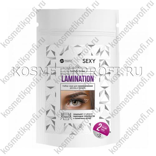 Набор саше с составом #2 VOLUME FIXER для ламинир. ресниц и бровей SEXY LAMINATION, (3 саше x  2мл)