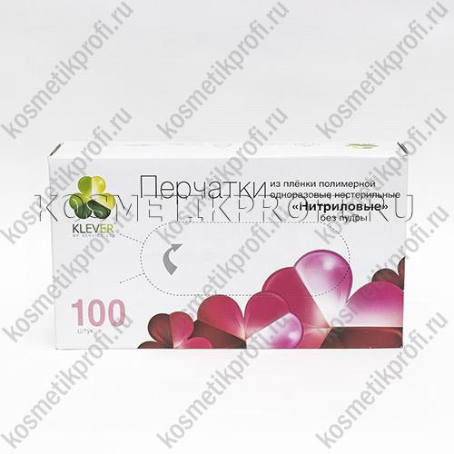 Перчатки нитриловые розовые М Klever