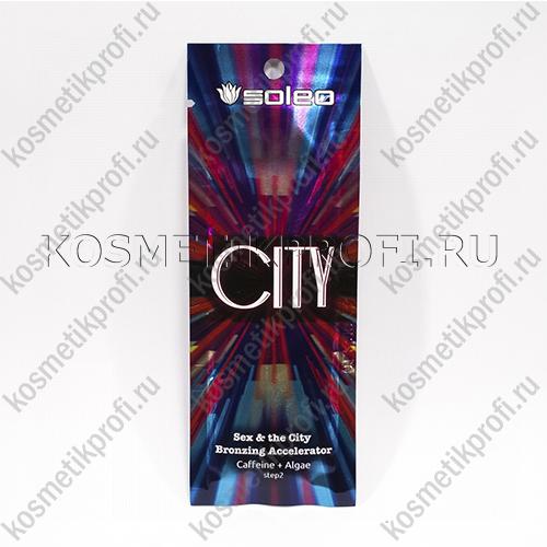 Ускоритель загара CITY с кофеином и бронзирующим комплексом 15 мл Soleo