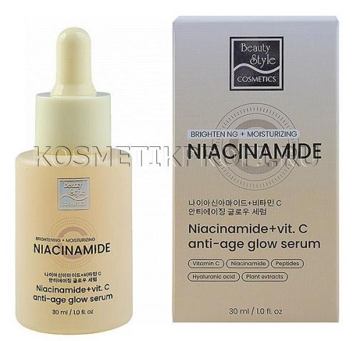 Антивозрастная сыворотка с ниацинамидом "Niacinamide + C Anti-Age Glow Serum" 30 мл Beauty Style
