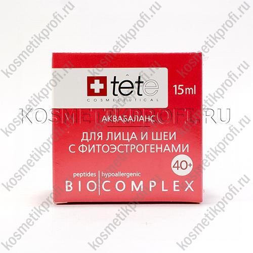 Биокомплекс для лица, шеи, декольте с фитоэстрогенами 40+ Tete 15мл