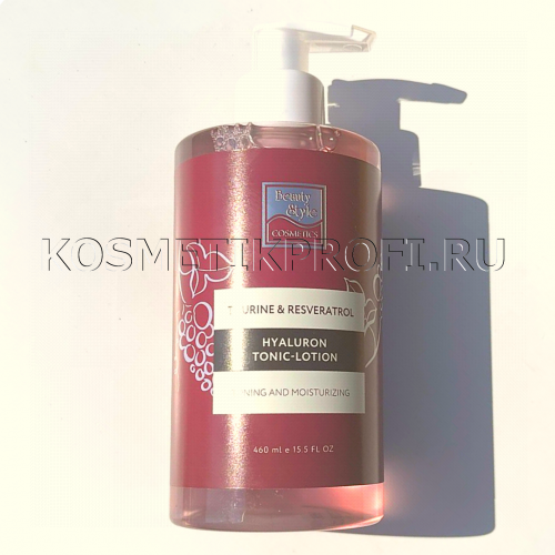 Гиалуроновый тоник "Taurine & Resveratrol" 460 мл Beauty Style