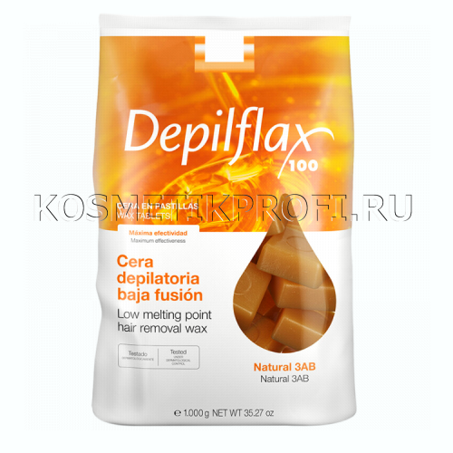 Depilflax Горячий воск НАТУРАЛЬНЫЙ 1кг 