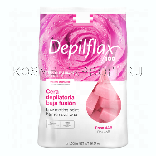 Depilflax Горячий воск РОЗОВЫЙ 1кг 