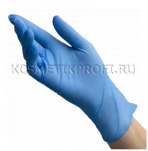 Перчатки нитриловые голубые M 3,0гр Benovy  (50 пар)