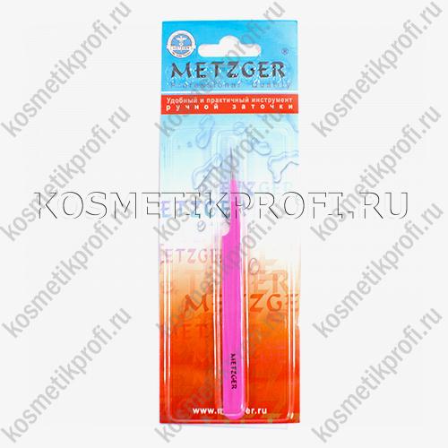 Пинцет PT-6521-PK острый с углом (розовый) 11.9 см