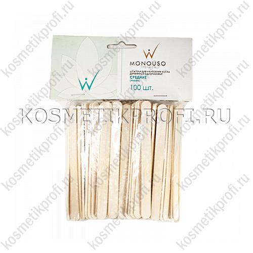 Шпатели деревянные "средние" Italwax  №100шт