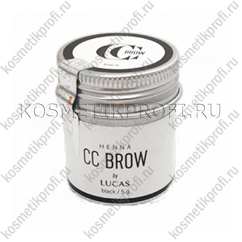 Хна для бровей CC Brow (black) в баночке (черный), 5 гр