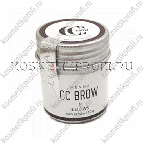 Хна для бровей CC Brow (dark brown) в баночке (темно-коричневый), 10 гр