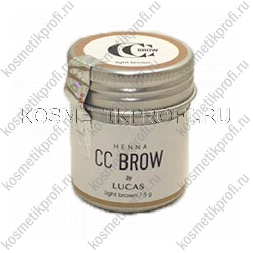 Хна для бровей CC Brow (light brown) в баночке (светло-коричневый), 5 гр
