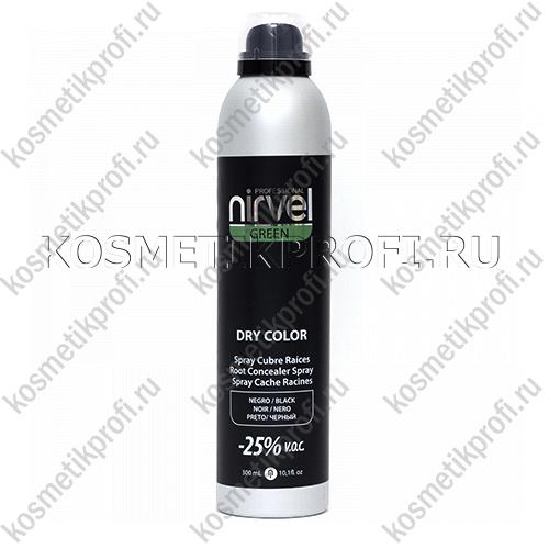 Dry Color/ Тонирующий спрей для волос Черный 300 мл   NIRVEL 6637