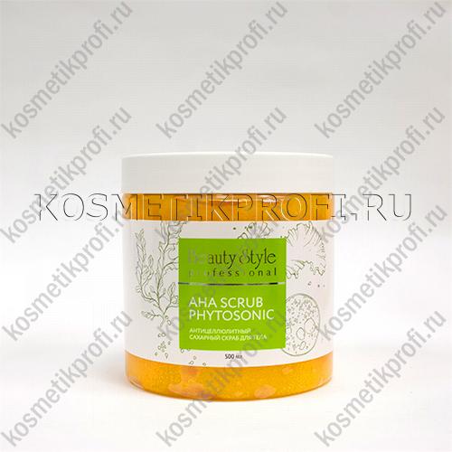 Антицеллюлитный сахарный скраб для тела "AHA Scrub Phytosoniс" 500 мл Beauty Style